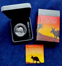 2011  Proof 1 oz. Silver Kangaroo | High Relief | In Box