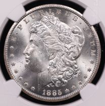 1885-CC Morgan Silver Dollar – NGC MS66+ | Carson City