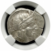 Attica Athens | Silver Owl | Tetradrachm | Full Crest | XF 5x3 | Obverse