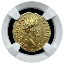 Roman | Antoninus Pius | Gold Aureus | CH-XF 4x3 | Obverse