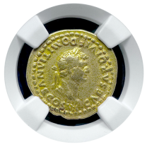 Roman | Domitian | Gold Aureus | VF 5x3 | Obverse